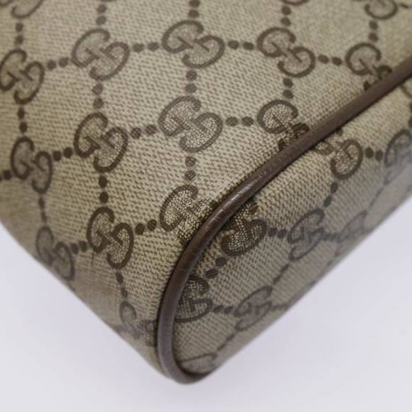 GUCCI GG Supreme Web Sherry Line Clutch Bag PVC Beige Red 89 01 012 Auth 90398 - Picture 16 of 16